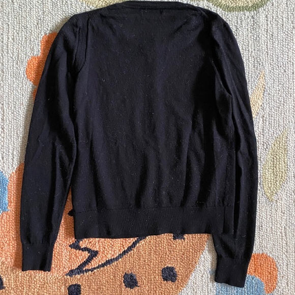 Banana Republic I Merino Pointelle Cardigan I Black I 2017 - Picture 3 of 16